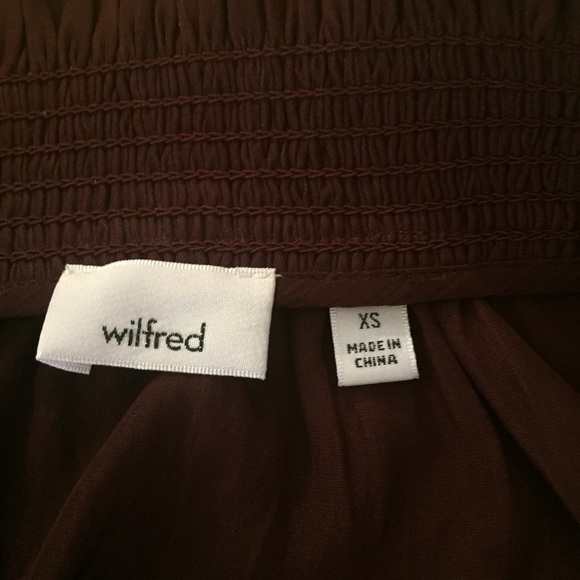 Wilfred Maroon High Neck Dress - Picture 6 of 9